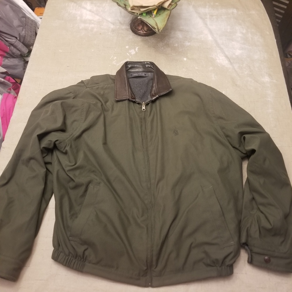 Reversible Nautica Jacket Green/Gray sz. XXL